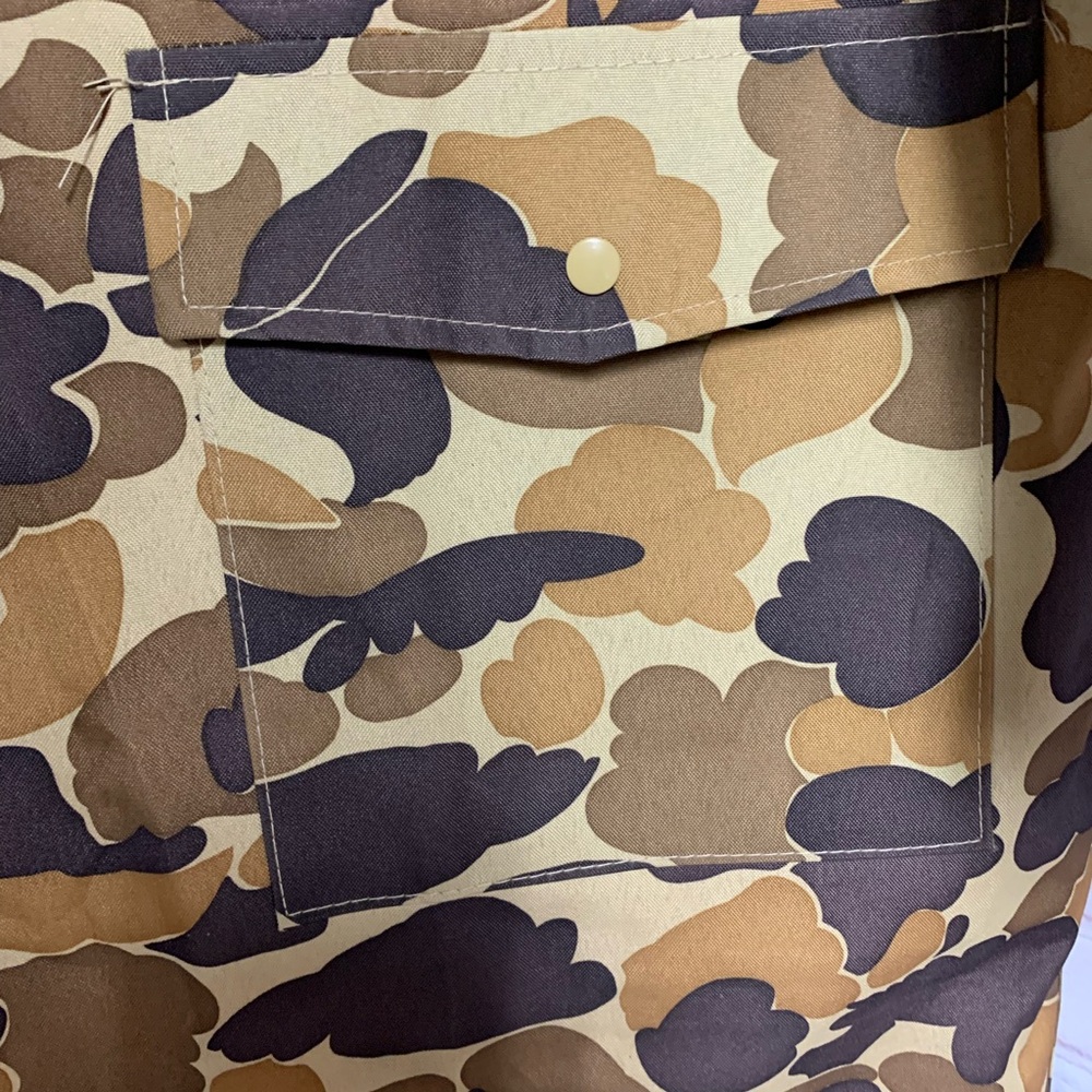NWOT Deadstock Hodgman Camo Zip Raincoat Hooded Hunting Size S 50” - Picture 4 of 6